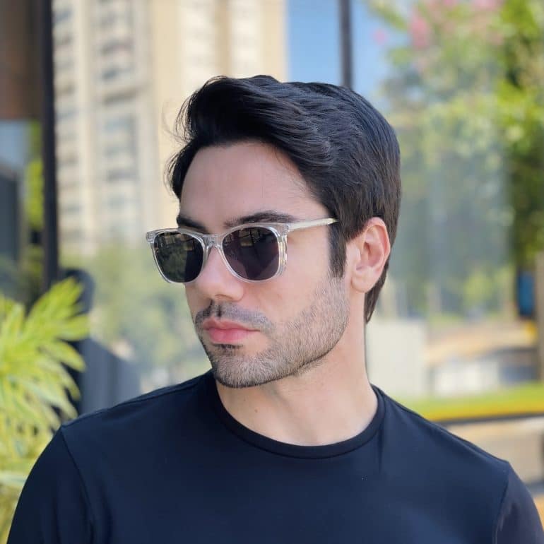 safine com br oculos 2 em 1 clip on masculino quadrado transparente mateus 7