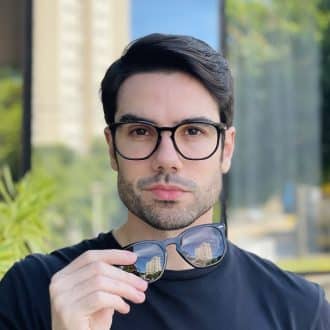 safine com br oculos 2 em 1 clip on masculino hexagonal preto juliano