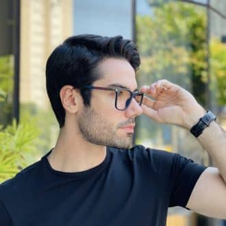 safine com br oculos de grau masculino quadrado azul nathan 2 0 2
