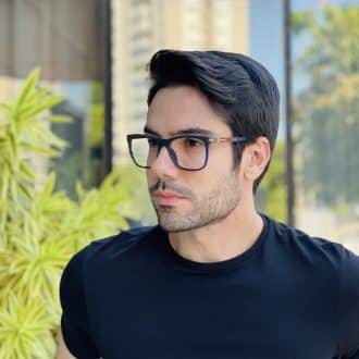 safine com br oculos de grau masculino quadrado azul nathan 2 0 3
