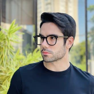 safine com br oculos de grau masculino redondo preto lorenzo 2 0 3