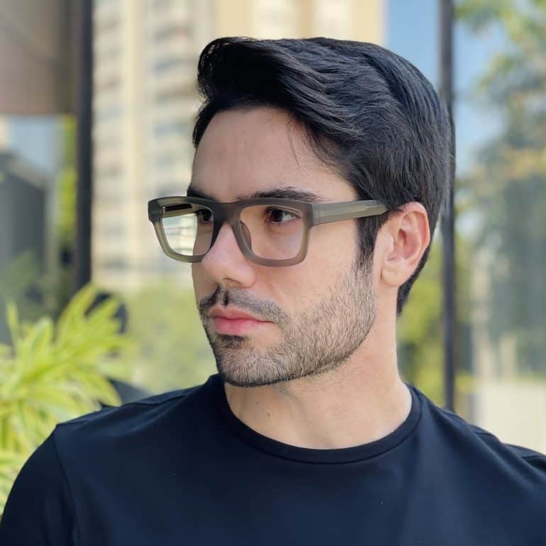 safine com br oculos de grau masculino retangular cinza murilo 2 0 1