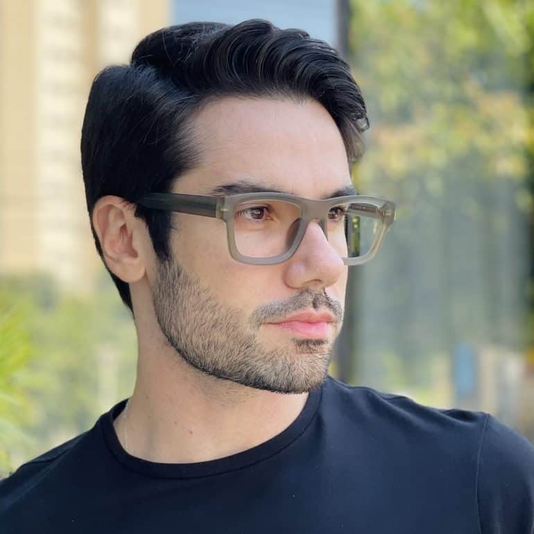 safine com br oculos de grau masculino retangular cinza murilo 2 0 3
