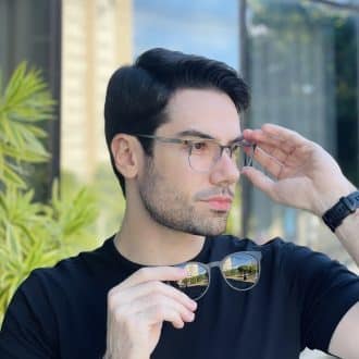 safine com br oculos 2 em 1 clip on masculino redondo cinza daniel 1