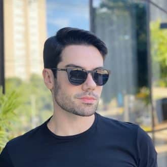 safine com br oculos 2 em 1 clip on masculino redondo cinza daniel 6