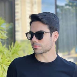 safine com br oculos 2 em 1 clip on masculino redondo cinza daniel 8