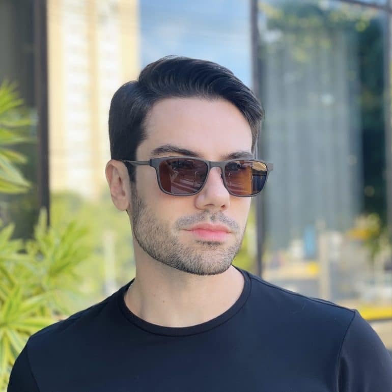 safine com br oculos 2 em 1 clip on masculino retangular marrom dudu 6