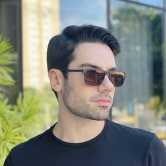 safine com br oculos 2 em 1 clip on masculino retangular marrom dudu 7