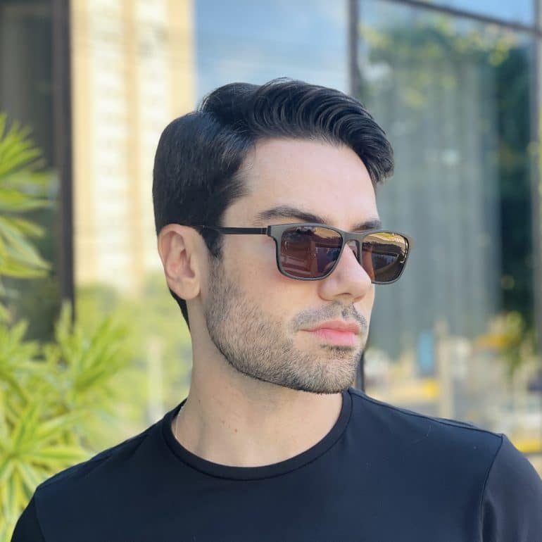 safine com br oculos 2 em 1 clip on masculino retangular marrom dudu 7
