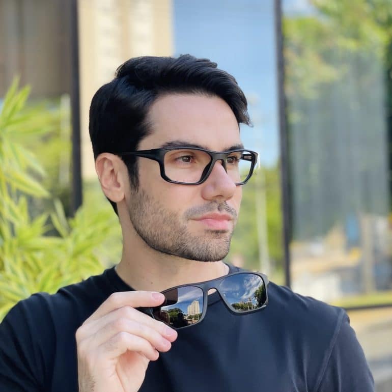 safine com br oculos 2 em 1 clip on masculino retangular preto tony 1