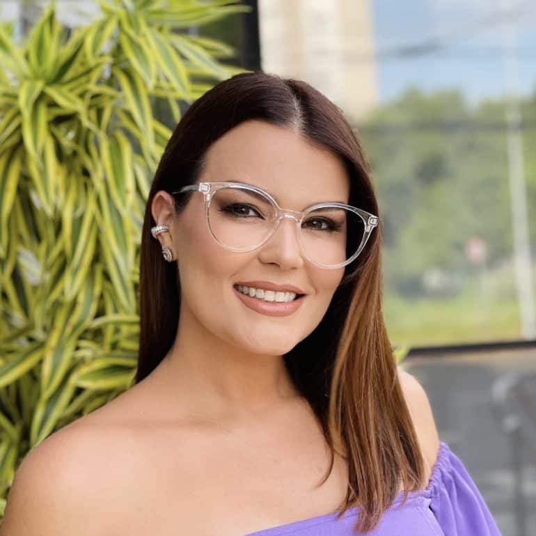 safine com br oculos de grau feminino redondo transparente liza 2 0