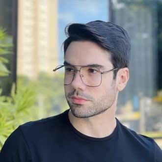 safine com br oculos de grau masculino aviador grafite pedro 2 0 3