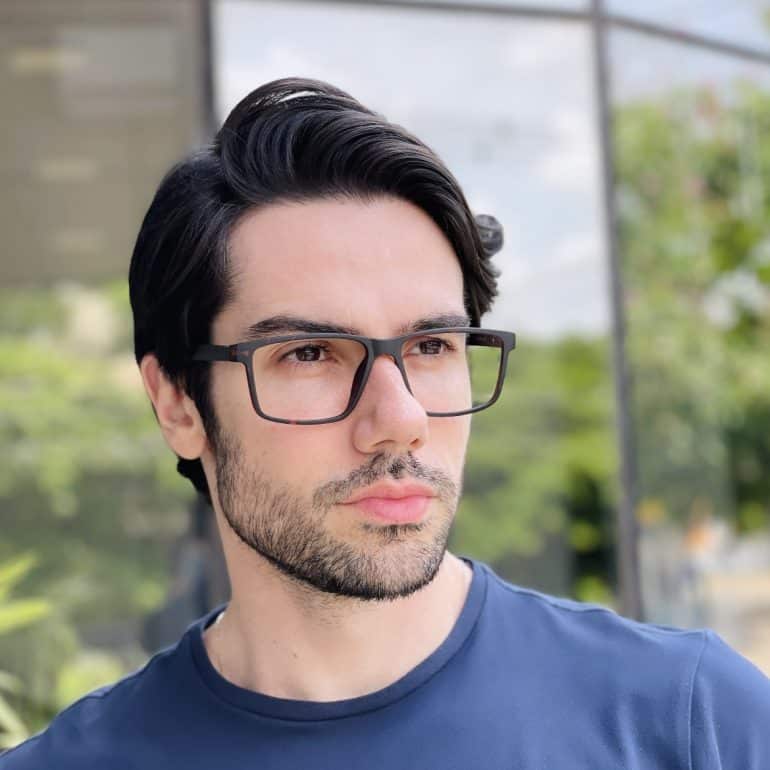 safine com br oculos de grau masculino retangular tartaruga george 2 0