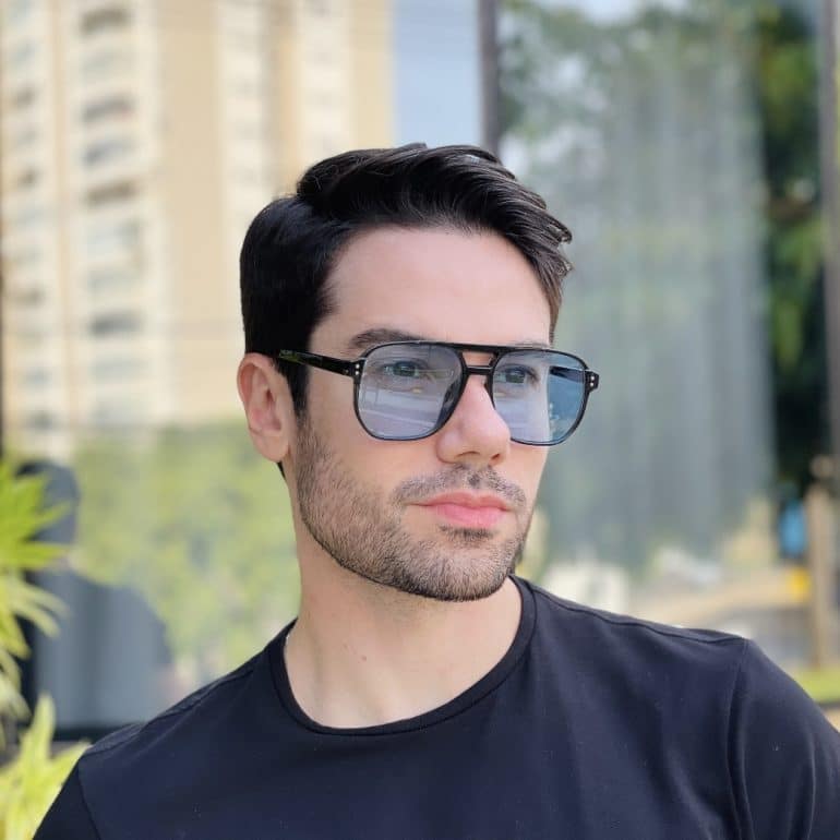 safine com br oculos de sol aviador masculino azul alex 2