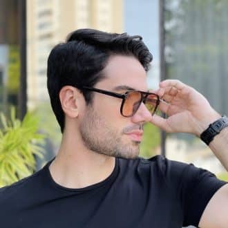 safine com br oculos de sol aviador masculino marrom transparente alex 2