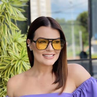 safine com br oculos de sol feminino aviador amarelo maite 2