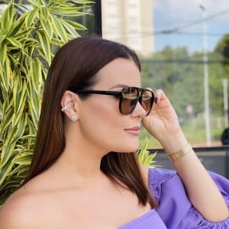 safine com br oculos de sol feminino aviador marrom maite 2
