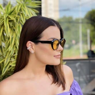 safine com br oculos de sol feminino redondo amarelo alice 4