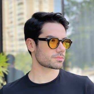 safine com br oculos de sol masculino redondo amarelo cadu 1