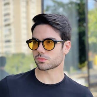 safine com br oculos de sol masculino redondo amarelo cadu 3