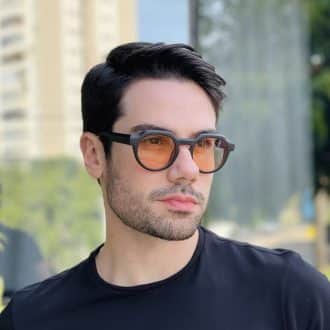 safine com br oculos de sol masculino redondo marrom transparente cadu 1