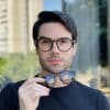 safine com br oculos 2 em 1 clip on masculino redondo preto fosco henrique