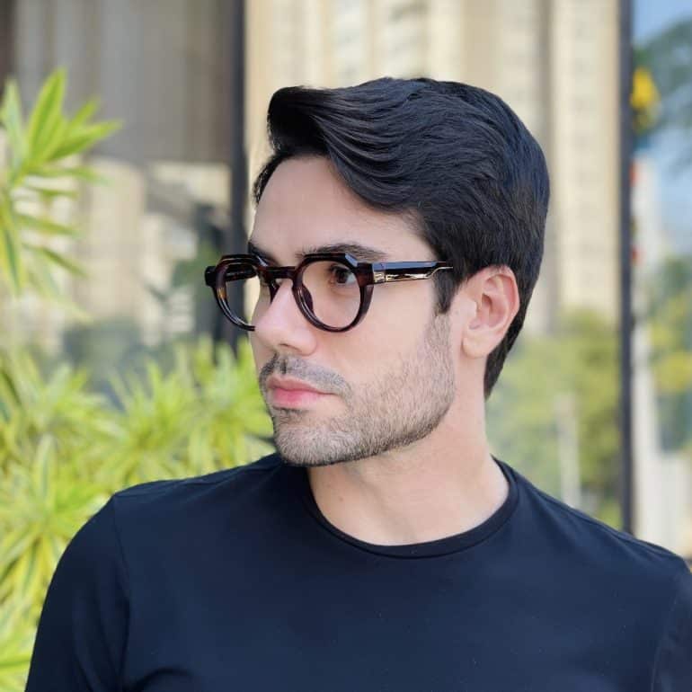 safine com br oculos de grau masculino redondo tartaruga cadu 2 0 3