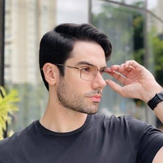 safine com br oculos 2 em 1 clip on masculino retangular marrom emanuel 5