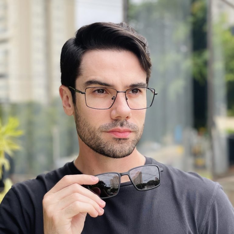 safine com br oculos 2 em 1 clip on masculino retangular preto emanuel 1