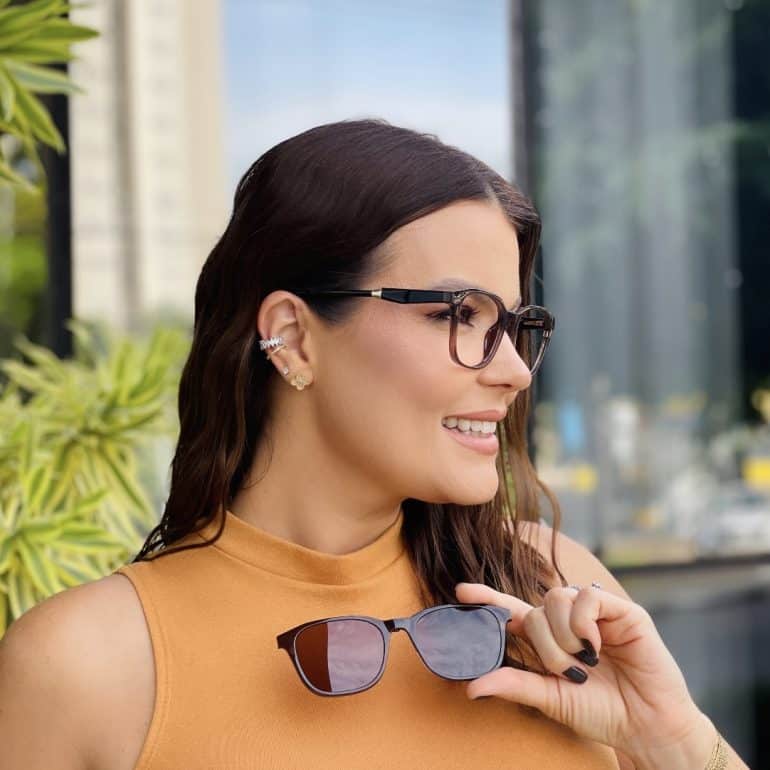 safine com br oculos 2 em 1 clip on quadrado marrom larissa 2