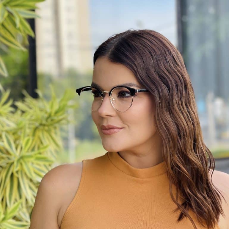 safine com br oculos 2 em 1 clip on redondo preto e dourado polly 5