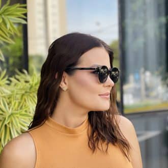 safine com br oculos 2 em 1 clip on redondo preto e dourado polly 6