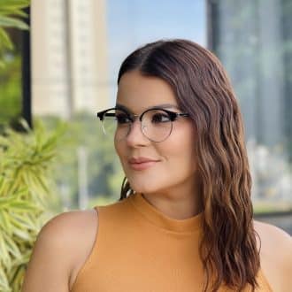 safine com br oculos 2 em 1 clip on redondo preto e prata polly 3
