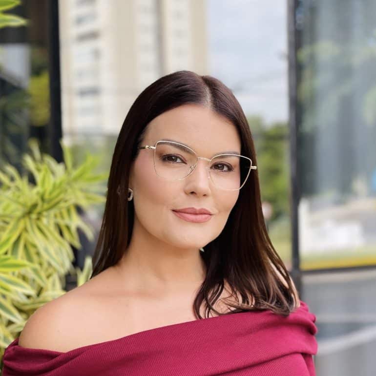safine com br oculos de grau feminino gatinho dourado isabela