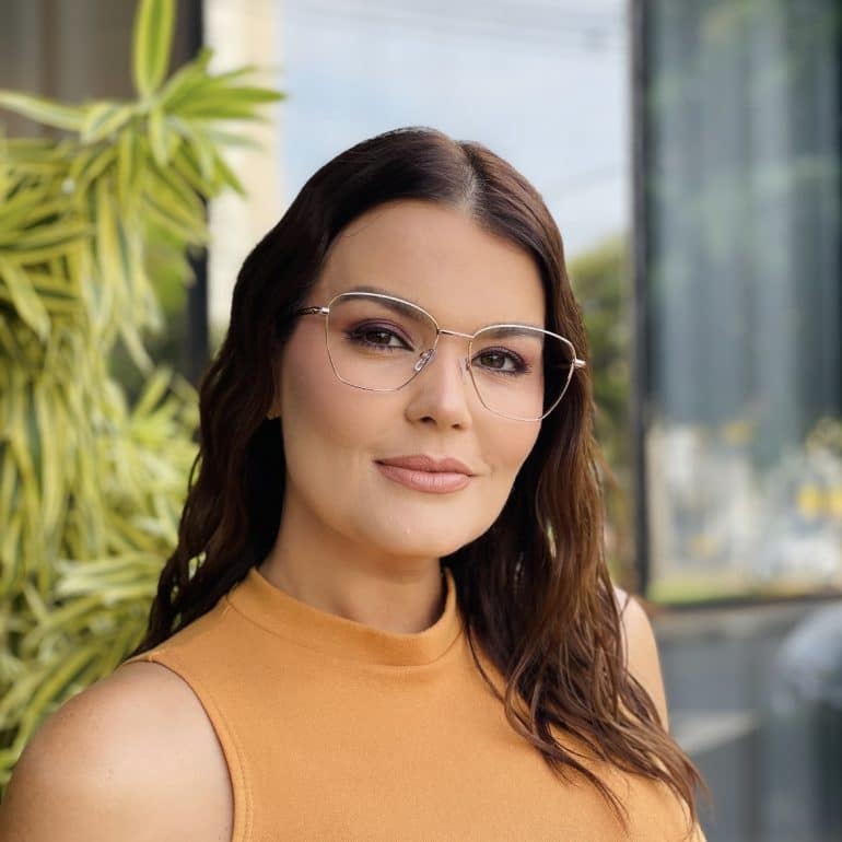 safine com br oculos de grau feminino gatinho marrom clau 3