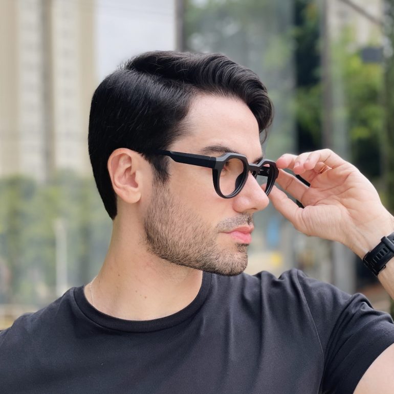 safine com br oculos de grau masculino redondo preto fosco cadu 2 0 2