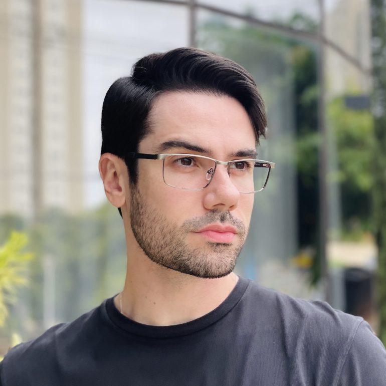safine com br oculos de grau masculino retangular cinza breno 1