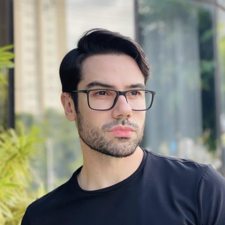 safine com br oculos de grau masculino retangular preto liam 3