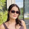 safine com br oculos de sol feminino retangular marsala micca