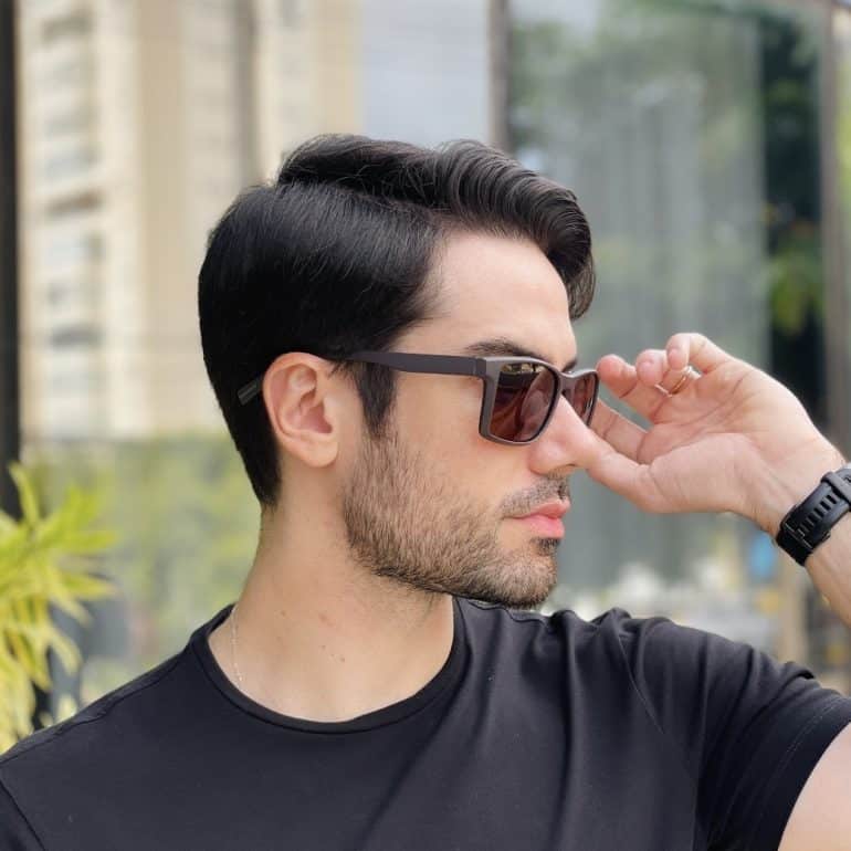 safine com br oculos de sol masculino quadrado marrom heitor 2