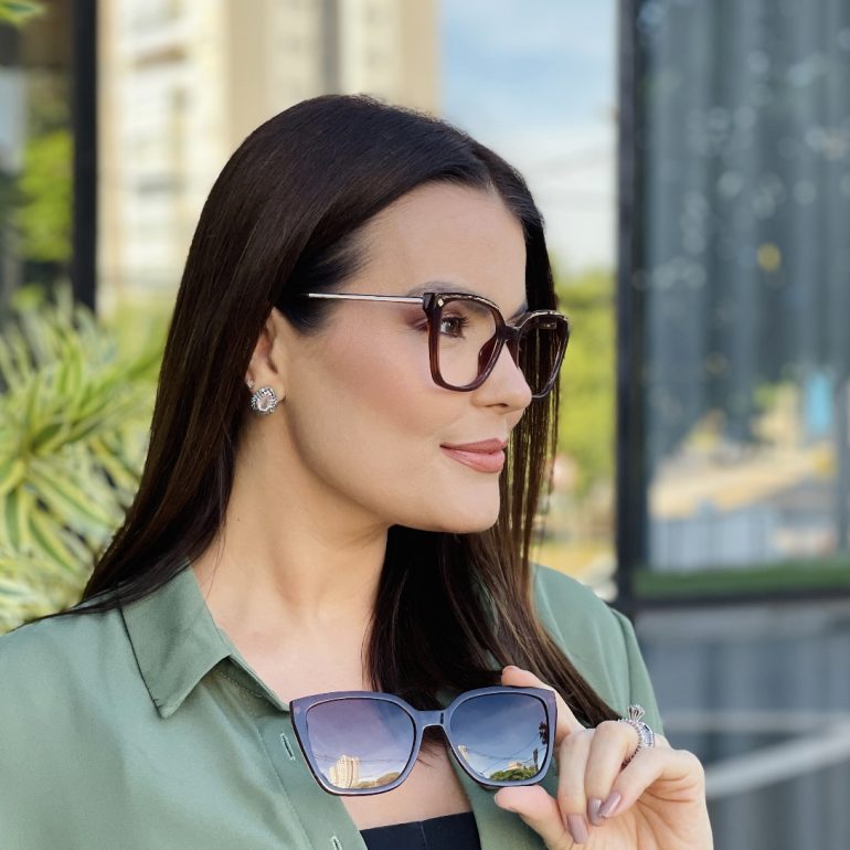 safine com br oculos feminino 2 em 1 clip on gatinho marrom aline 3