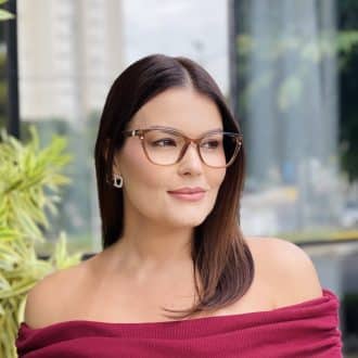 safine com br oculos feminino 2 em 1 clip on gatinho marrom transparente manuela 3
