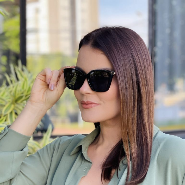 safine com br oculos feminino 2 em 1 clip on gatinho preto aline 7