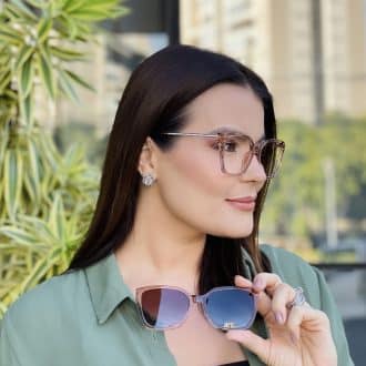 safine com br oculos feminino 2 em 1 clip on gatinho rose aline 2