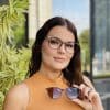 safine com br oculos feminino 2 em 1 clip on gatinho verde militar