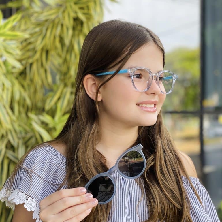 safine com br oculos infantil 2 em 1 clip on redondo azul helo 1