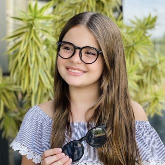 safine com br oculos infantil 2 em 1 clip on redondo preto helo 1