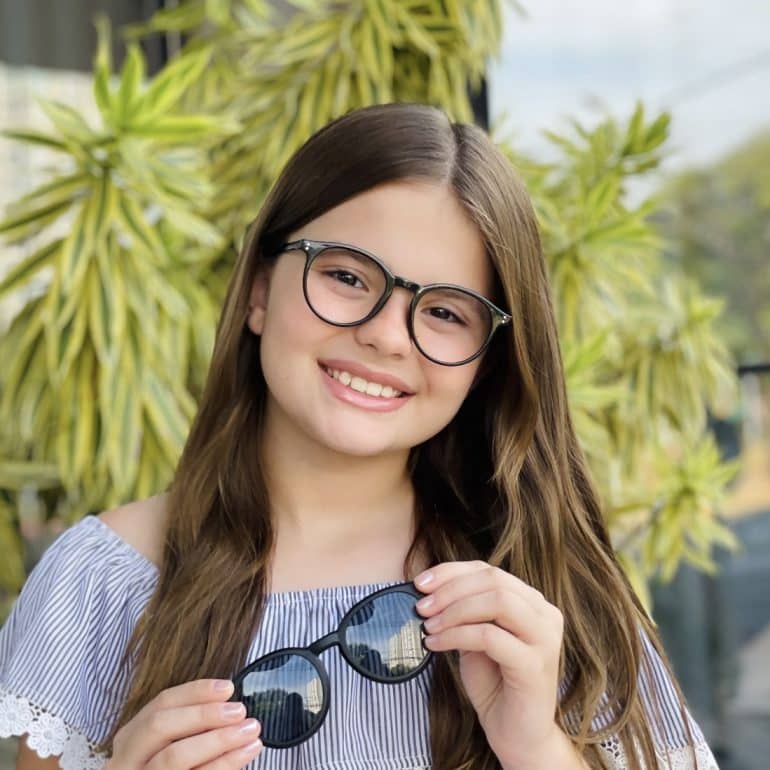 safine com br oculos infantil 2 em 1 clip on redondo preto helo