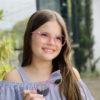safine com br oculos infantil 2 em 1 clip on redondo rosa helo 2