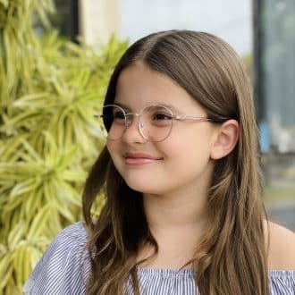 safine com br oculos infantil de grau redondo dourado sofie 1